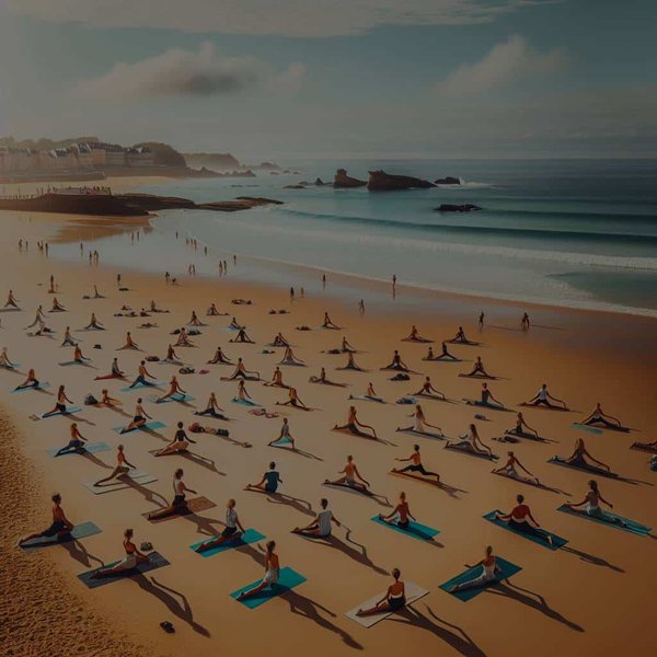 Où trouver des cours de yoga en plein air sur les plages de Biarritz?