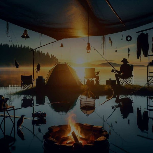 Quelles sont les techniques de pêche traditionnelles autorisées lors d'un camping lacustre?